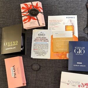 Skincare and Fragrance Sample Collection